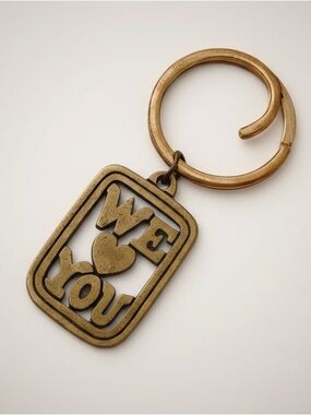 James Avery RARE bronze keychain WE LOVE YOU
